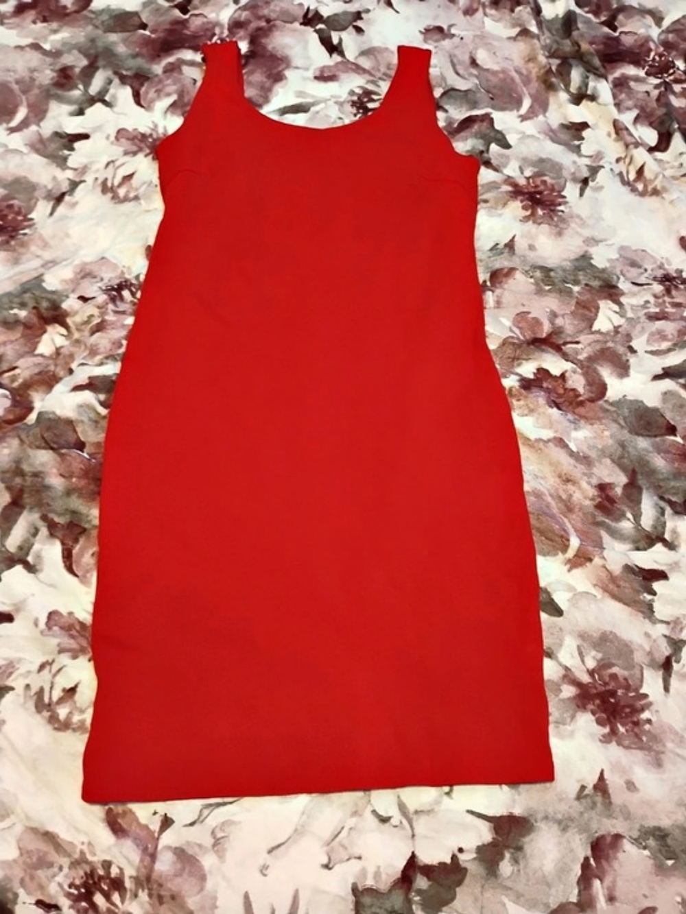 Gorgeous SHINESTAR Red Women Size Large L Sleeveless Thick Knit Stretch Dress